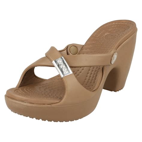 Ladies Crocs Heeled Sandals 'Cyprus' | eBay