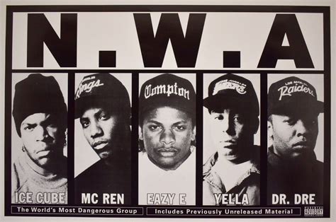 N.W.A. NWA The World’s Most Dangerous Group Album Cover Poster 24 x 36 ...