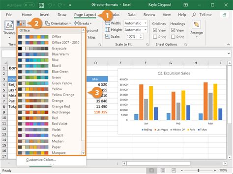 Excel Color Scheme | CustomGuide