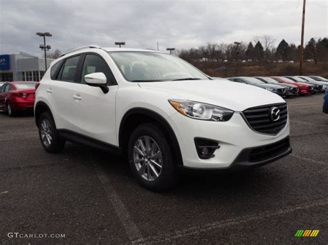 2016 Crystal White Pearl Mica Mazda CX-5 Sport AWD #118989456 Photo #3 ...