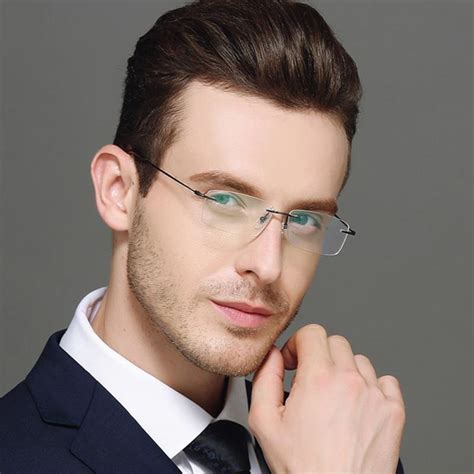 [35+] Rimless Glasses For Oval Face Male