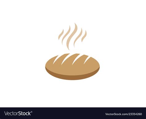 Bread hot creative logo Royalty Free Vector Image