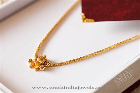 Gold Thali Kodi (Mangalsutra) Design ~ South India Jewels