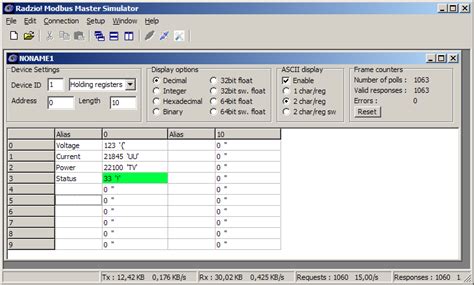 Modbus Master Simulator - free software utility for testing Modbus ...