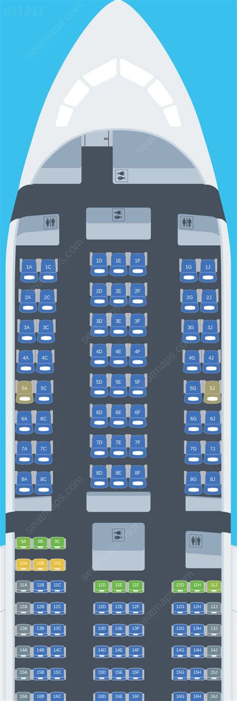 Seat map ratings of Air Premia Boeing 787