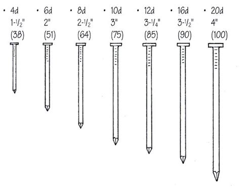 16 Penny Nail Sizes - Nail Ftempo