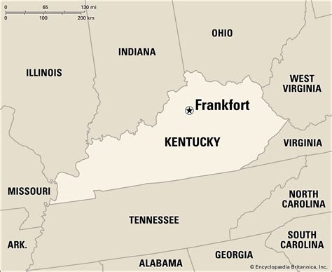 Frankfort | Capital City, State Capital, Bluegrass Region, Map | Britannica