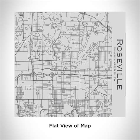 Roseville - Minnesota Engraved Map Tumbler — JACE Maps