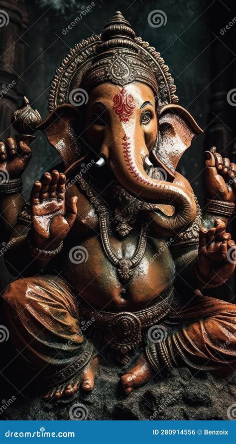 A Beautiful Ganesha Statue for Mobile Phone Wallpaper. Ganesha ...