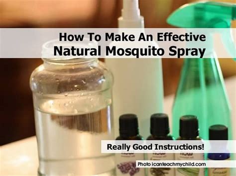 How To Make An Effective Natural Mosquito Spray