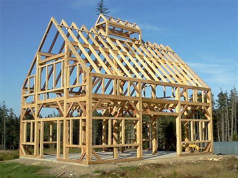 30' X 40' Timber Frame Barn - Black Dog Timberworks