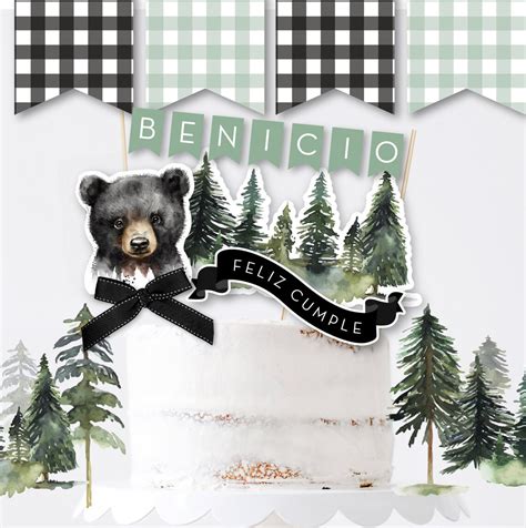 Cute Baby Bear Forest Printable Party Decor First Birthday - Etsy