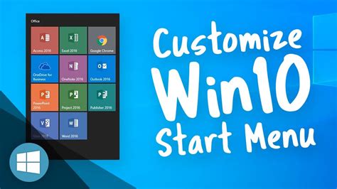 Customize the Win10 Start Menu - YouTube