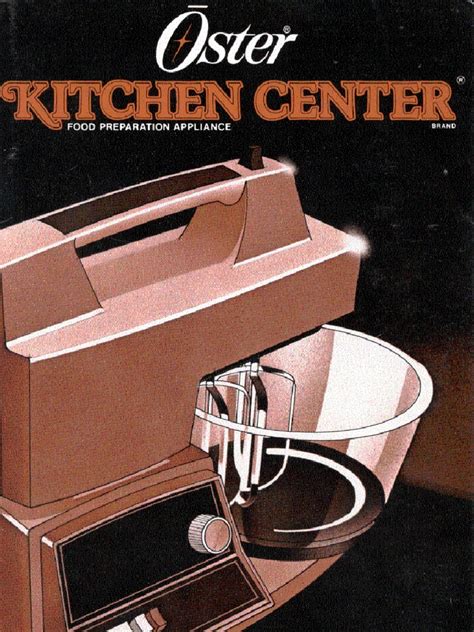 Oster Kitchen Center Manual | PDF | Breads | Baker's Yeast