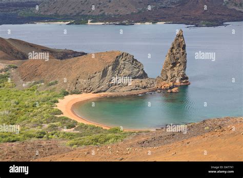 Pinnacle Rock, Bartolome Island, Galapagos Islands, Ecuador Stock Photo ...