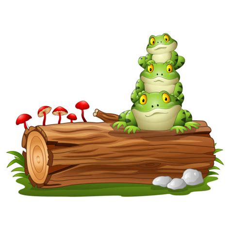 Frog Log Illustrations, Royalty-Free Vector Graphics & Clip Art - iStock