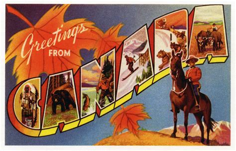 "Greetings from Canada" Postcard | Vintage postcards travel, Postcard ...