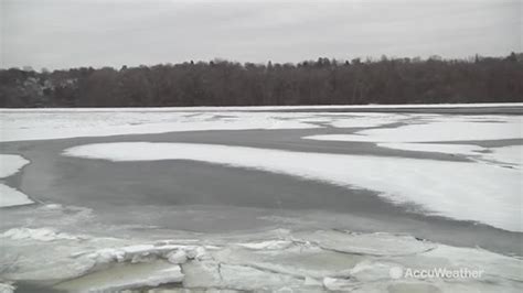 Hudson River is almost completely frozen over | newscentermaine.com