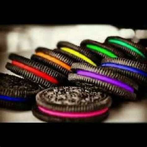 Rainbow oreos Crazy Cookies, Oreo Cookies, Cupcake Cookies, Oreo ...