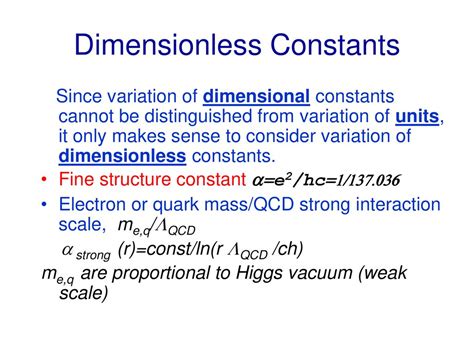 Variation of Fundamental Constants - ppt download