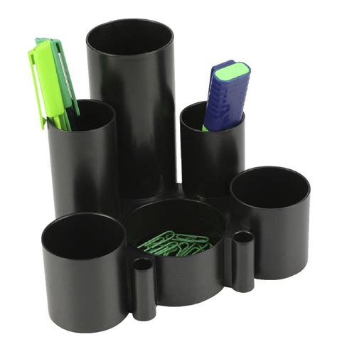 Italplast Green-R Desk Tidy Black | Officeworks