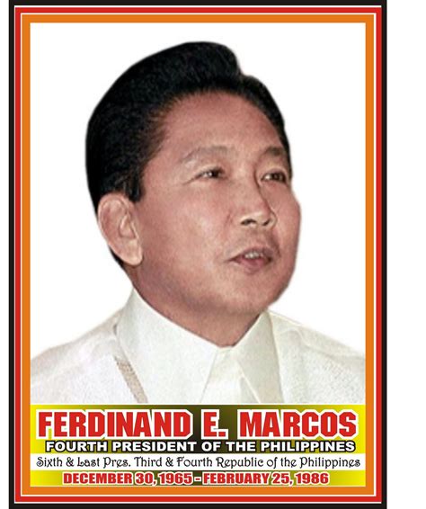 Ferdinand Marcos, former president of the Philippines