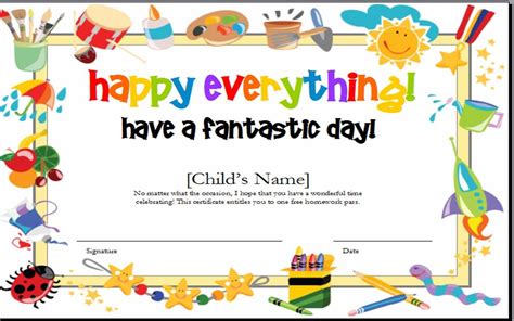 10+ Certificate Template Clipart - Preview : Kids Award Certif ...