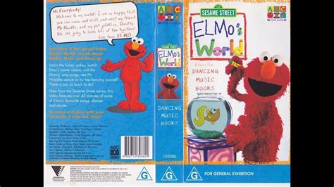 Sesame Street Elmo's World Dancing Music & Books Vol 1 Australian VHS ...