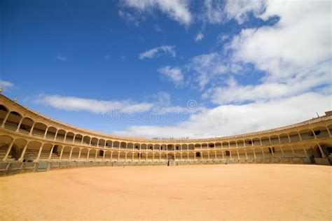 Ronda Bullfighting Arena in Spain Stock Image - Image of circle ...