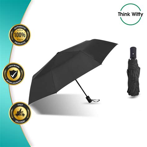 Thick Automatic Umbrella Folding Umbrella 3 Folds Sunscreen UV ...