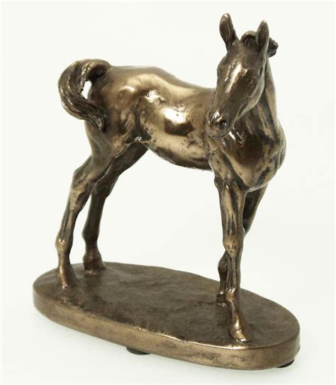 David Geenty Bronze Sculpture - Small Foal Standing Horse Ornament Gift ...