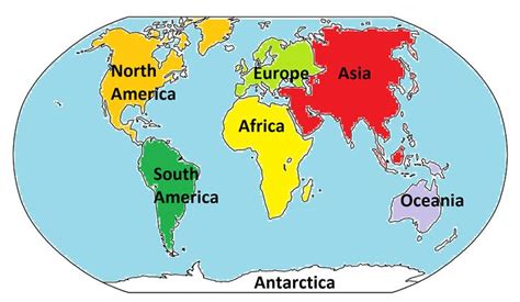 Image result for what is the seven continents | Continents and oceans ...