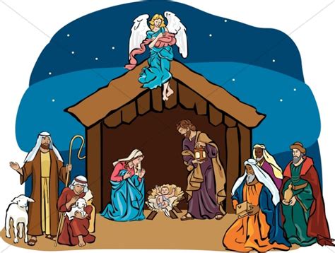 Nativity Clipart, Clip Art, Nativity Graphic, Nativity Image - Sharefaith