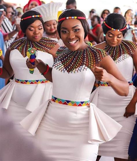 Ndebele traditional bridesmaid dresses, Wedding dress | White Kitenge ...