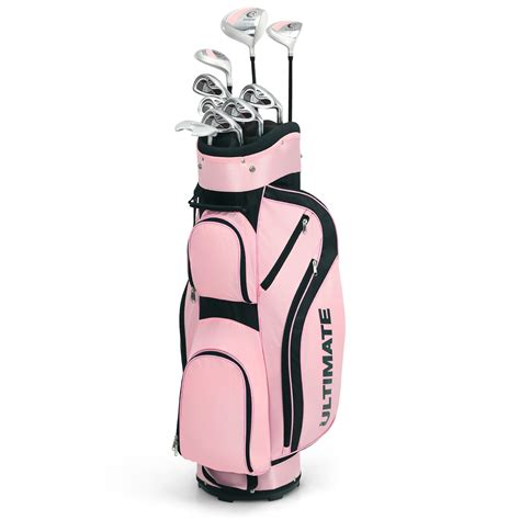 Ladies Womens Complete Golf Clubs Set 10 Pieces Includes Alloy Driver ...