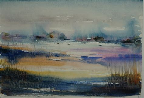 Abstract Landscape Original Watercolor Painting Prints You Will Love ...