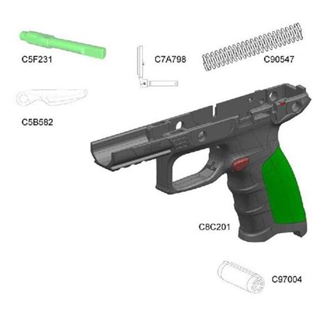 Safety Assembly on Frame for APX Full Size Beretta - Hunting ...