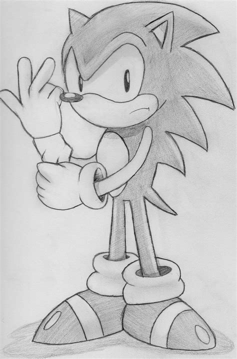 Sonic the hedgehog sketch by Blaze-5 on DeviantArt