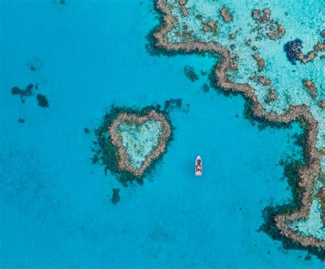 Travelers can now swim above this heart-shaped reef in Australia