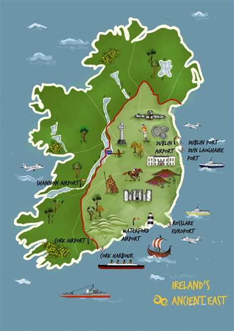 Map of Ireland's Ancient East