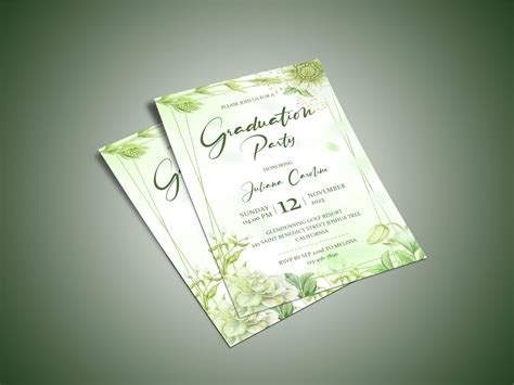 Invitation Card Design For Graduation Party by Graphic Advice on Dribbble