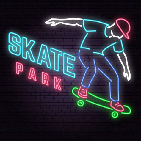 20+ Skatepark Night Stock Illustrations, Royalty-Free Vector Graphics ...