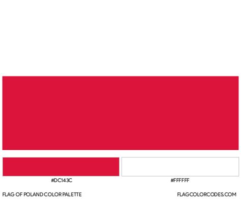 Poland flag color codes