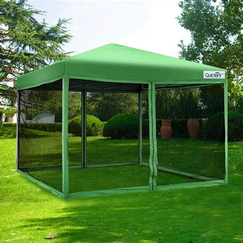 Quictent 10x10 Ez Pop up Canopy Screen House with Netting Instant ...