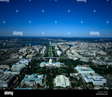 Aerial view of National Mall 15591v Stock Photo - Alamy