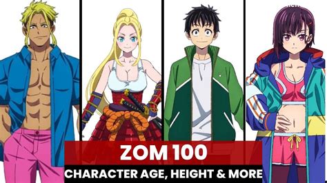 Zom 100 Characters Age, Height, Birthday & More