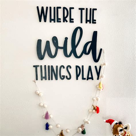 Where the Wild Things Play Sign | CraftCuts.com