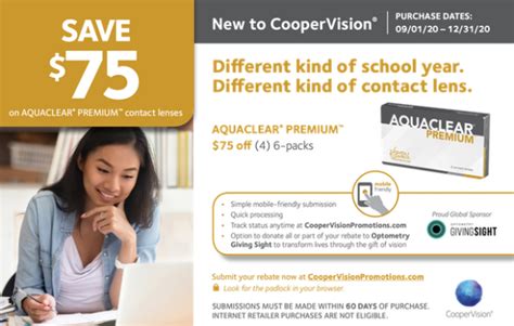 Save $75 on AQUACLEAR PREMIUM Contact Lenses Rebate - Millennium Eye Center