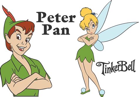 Vector Peter Pan And Tinkerbell Character 86209 Vector Art at Vecteezy