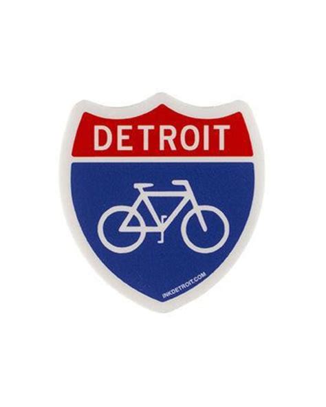 Detroit Bike Sticker - Etsy